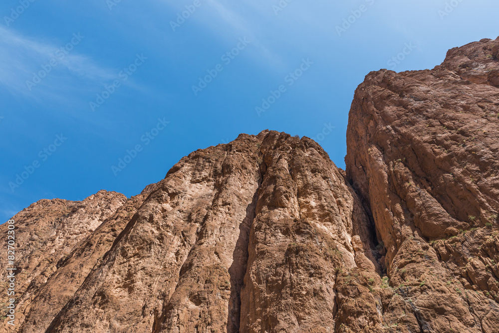 The cliff of Gorges du Dades valley, Morocco