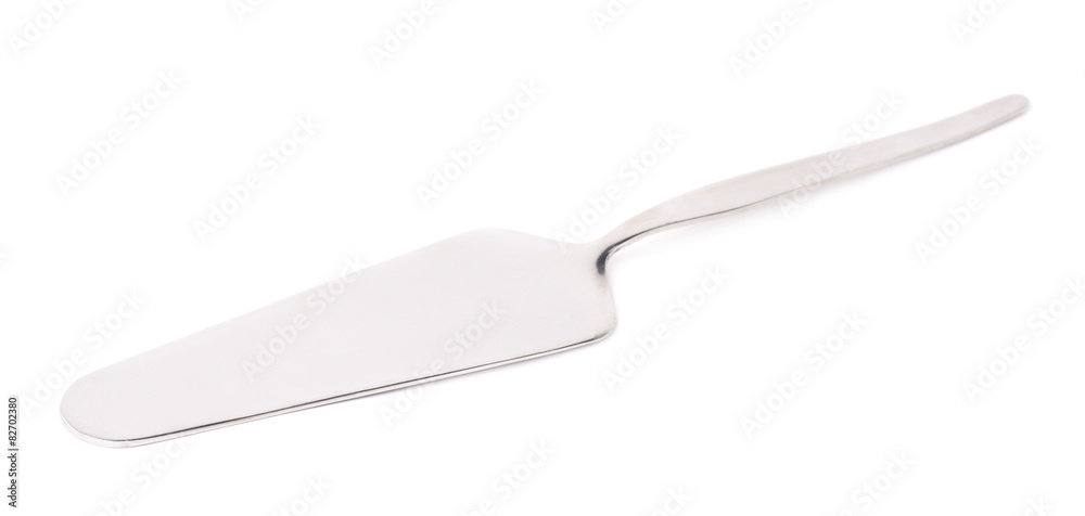 Fototapeta premium Steel metal cake server tool isolated