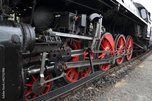 Part of a historic steam locomotive "Slechticna" (noblewoman).