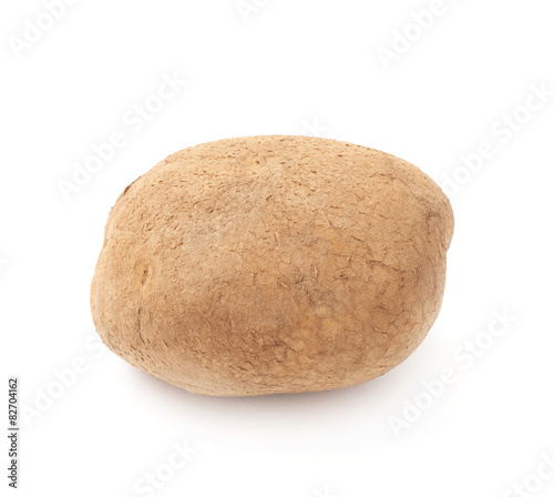 Dirty earth potato isolated