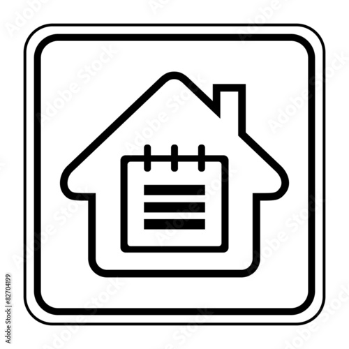 Logo maison et agenda.
