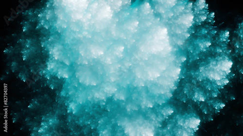 Fotografia Abstract avalanche in blue color