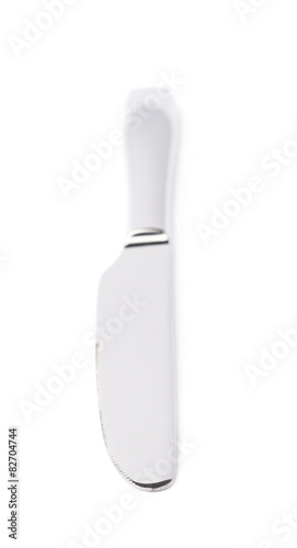 Stainless steel kitchen knife isolated