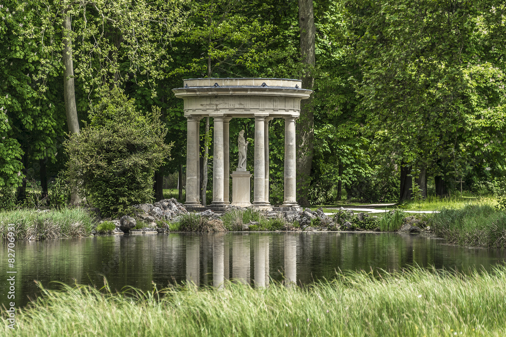 English Garden (Jardin Anglais, 1817). Chantilly, Oise, Picardie