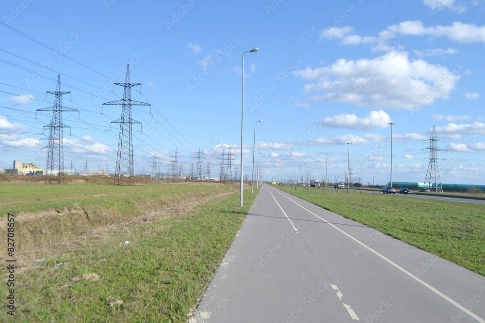 Fototapeta premium Bike path.