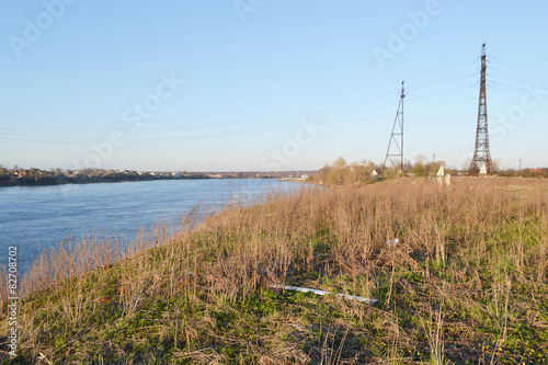The shore of the river Neva.