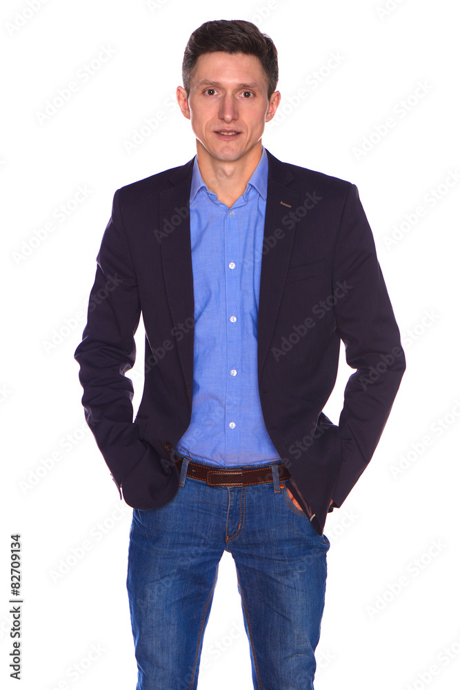 Portrait of businessman isolated on white Portrait of businessman isolated on white