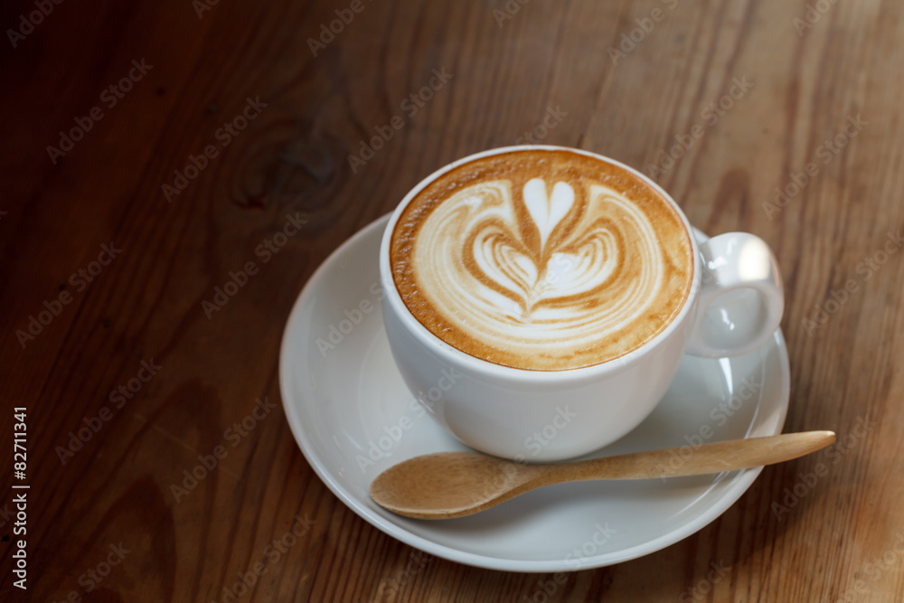 A cup of coffee latte A cup of coffee latte