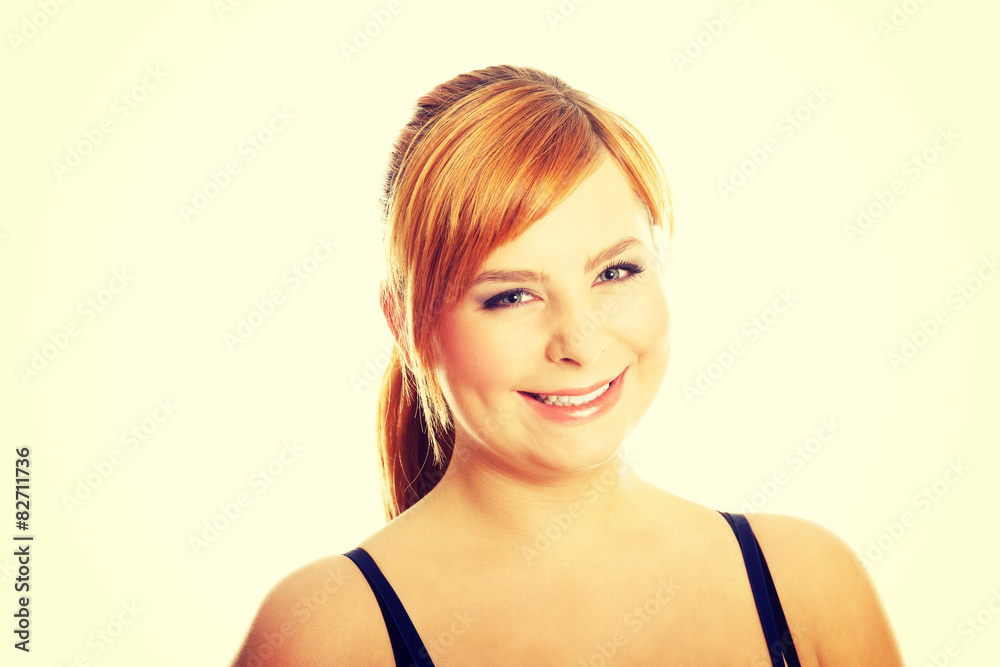 Portrait of overweight woman Portrait of overweight woman