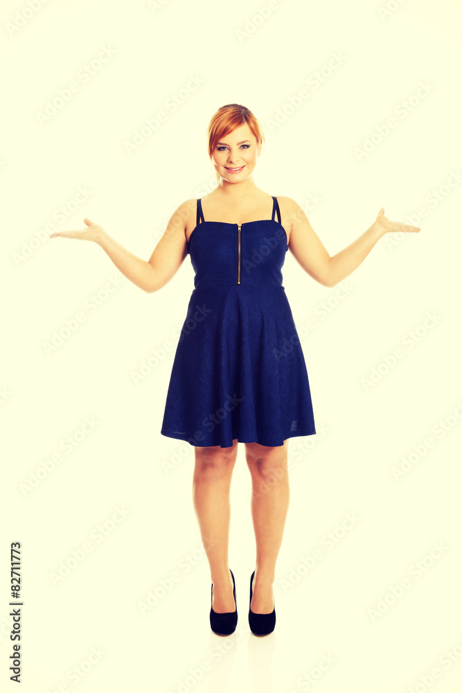 Fototapeta premium Woman with arms outstretched