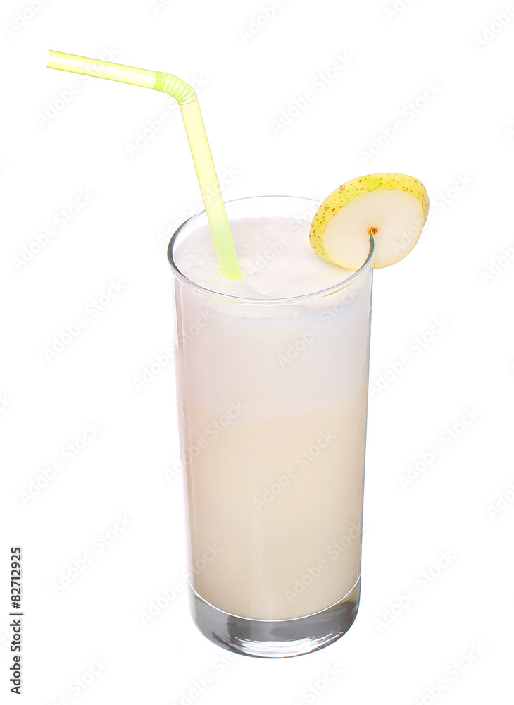milkshakes vanilla flavor ice cream isolated on white background milkshakes vanilla flavor ice cream isolated on white background