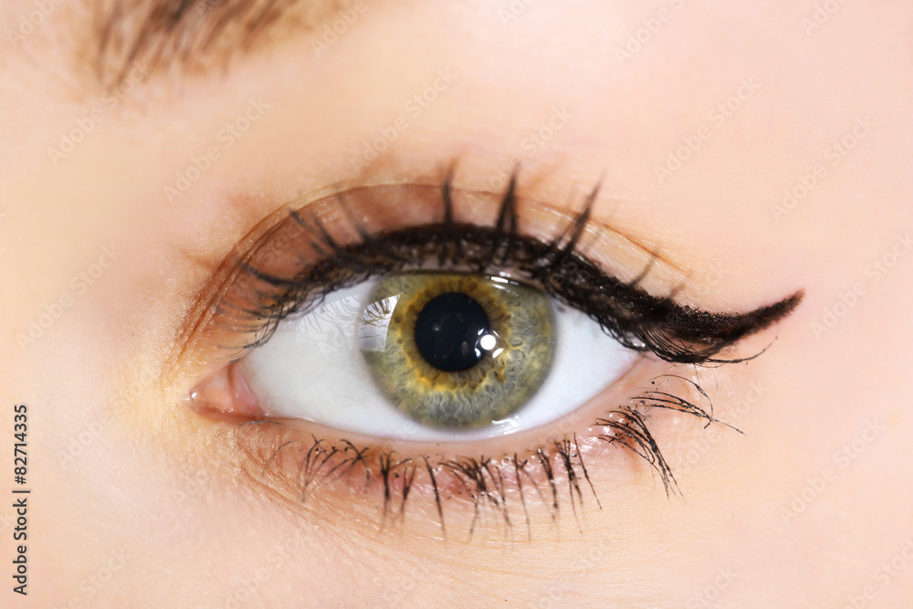 Obraz premium Human eye close up