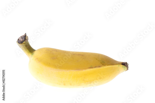 Cultivated Banana, Thai Banana isolated on white