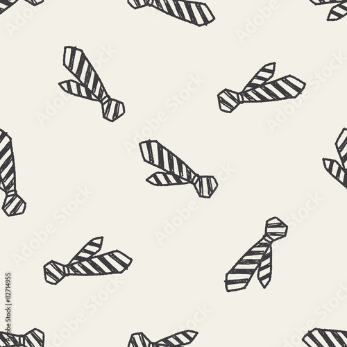 tie doodle seamless pattern background