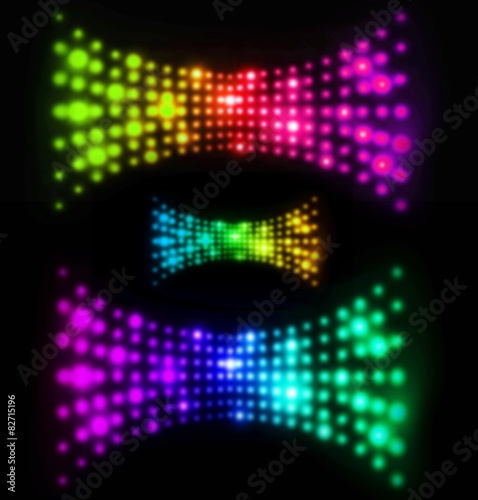Abstract blurry light wave illustration in futuristic design