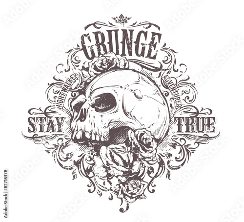 Grunge Skull Art