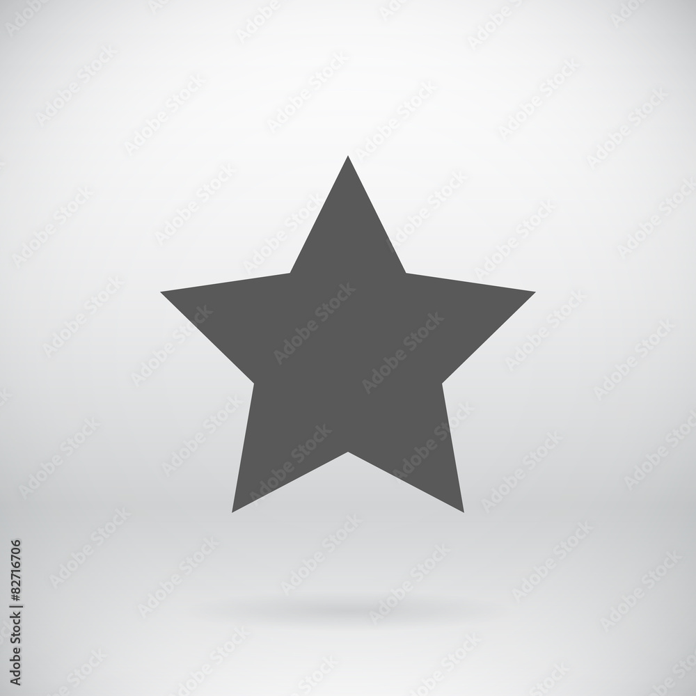 Flat Black Star Vector Symbol Background Flat Black Star Vector Symbol Background