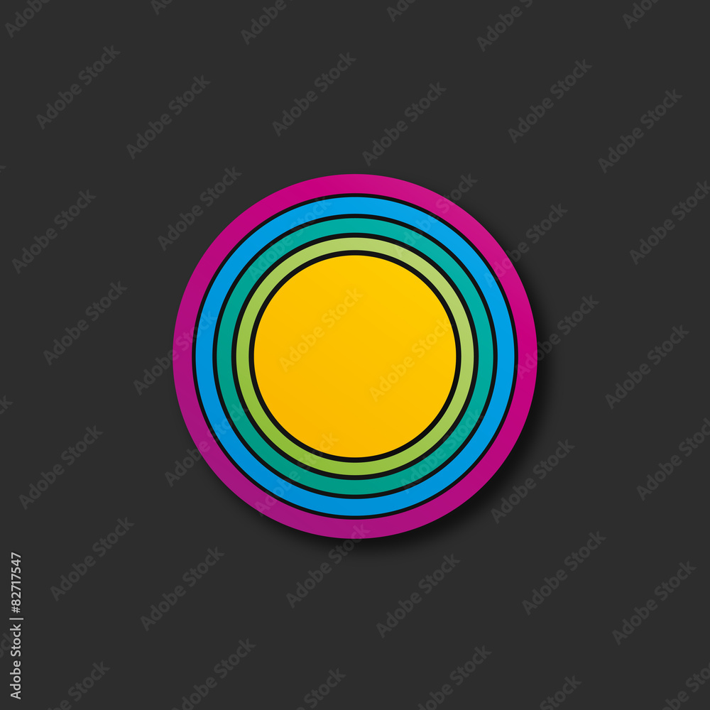 cercles colorés,forme graphique
