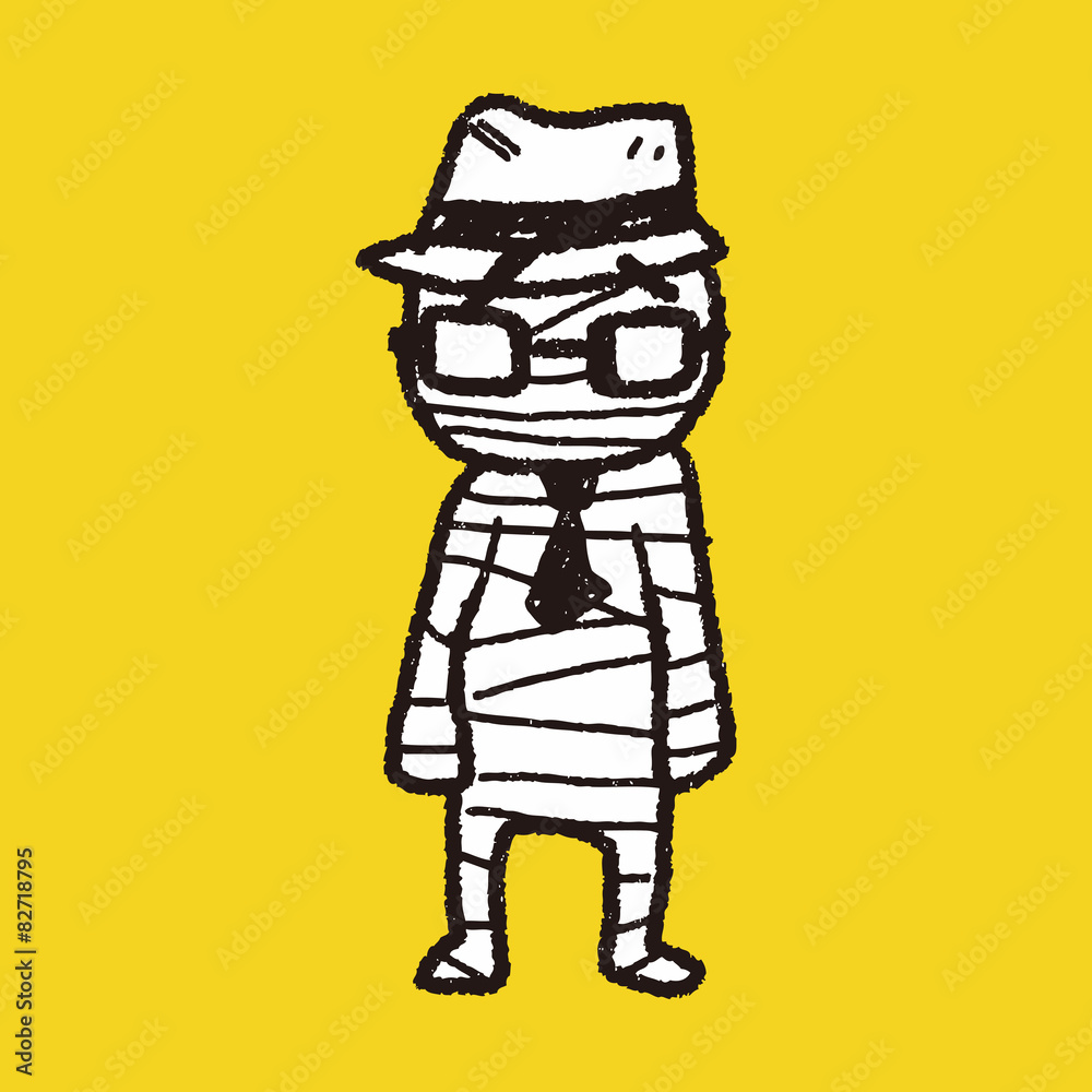 Fototapeta premium Mummy doodle