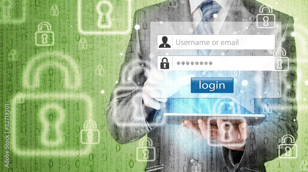 Fototapeta premium login and password