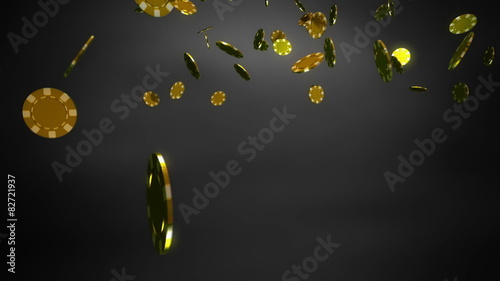 golden Casino chips black