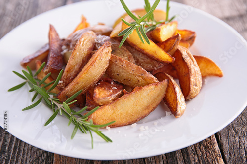 french fries and rosemary