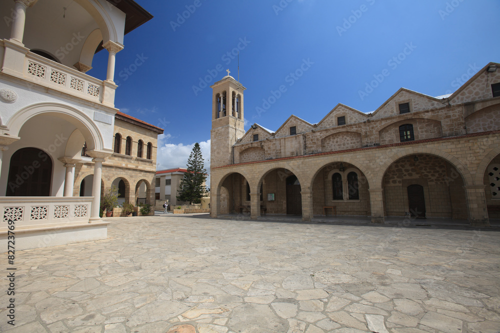 The area in front of the Saint Theodoros Cathedral in Cyprus
