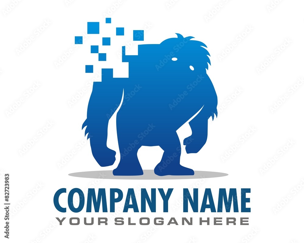 Obraz premium yeti character image vector