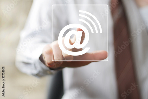 Business button web message mail sending icon