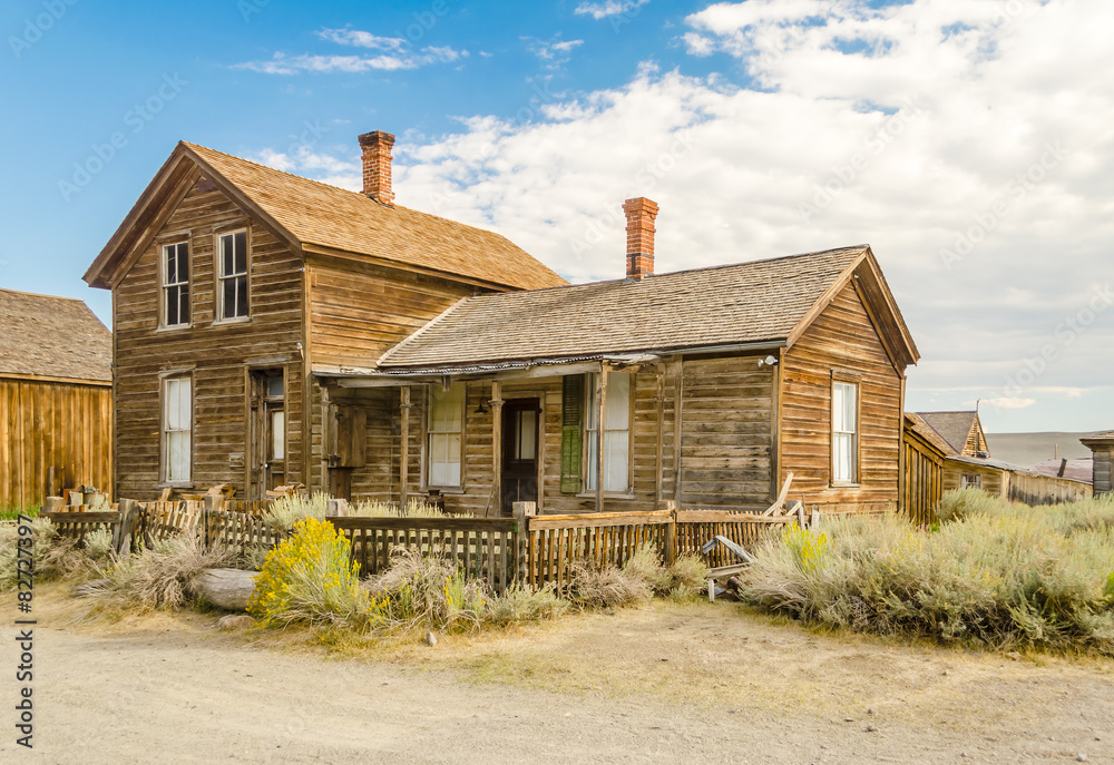 Abandoned House in the Gold Mining Ghost Town of Bodie, Californ