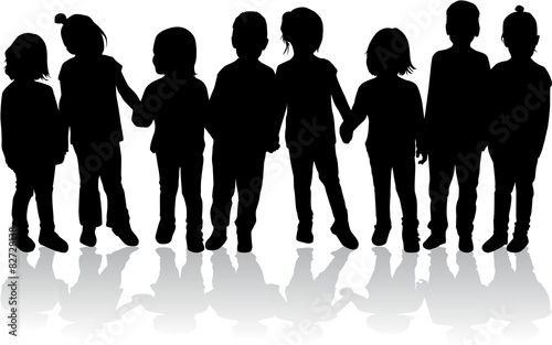 children silhouette