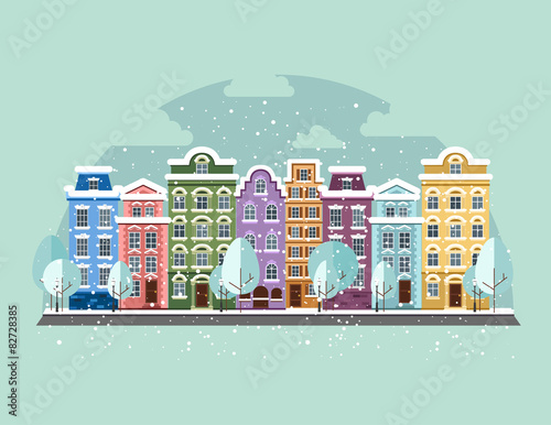 Old Town in winter.