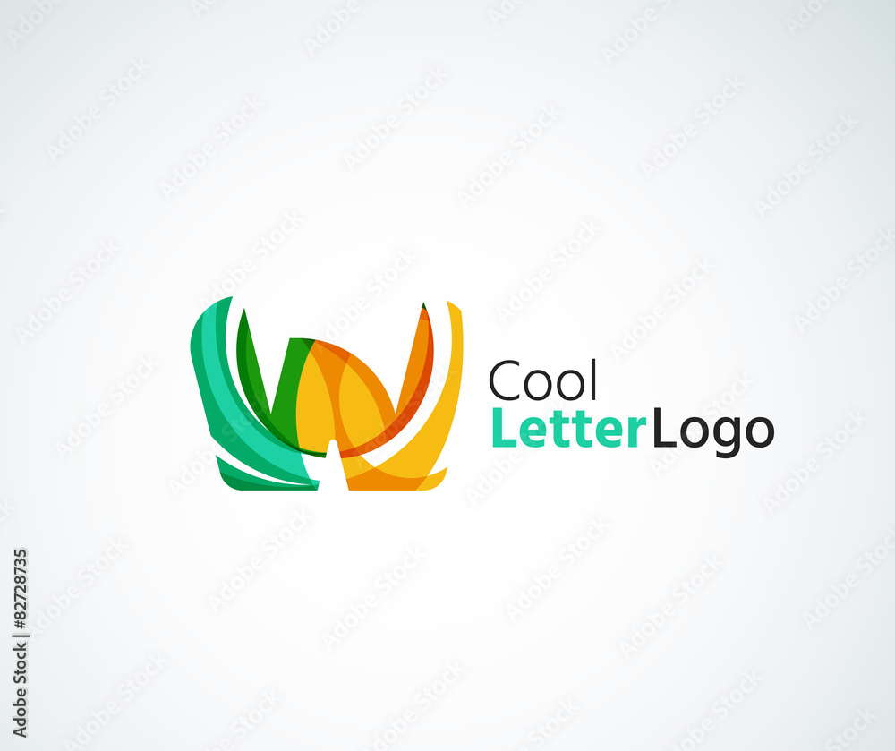 Naklejka premium Vector letter logo