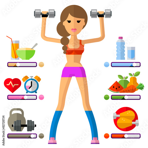 fitness vector logo design template. sport, athletics or healthy