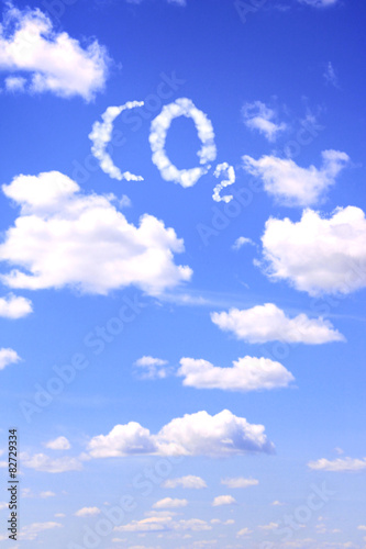 Symbol CO2 from clouds