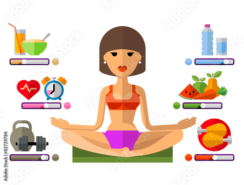 yoga vector logo design template. sport, fitness or gym icon.