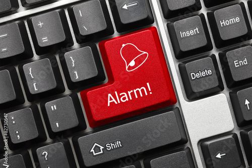 Conceptual keyboard - Alarm (red key)