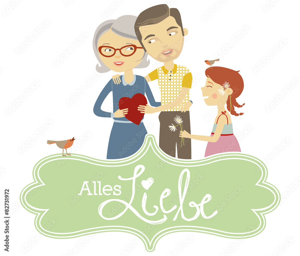 Oma bekommt ein Geschenk Oma bekommt ein Geschenk