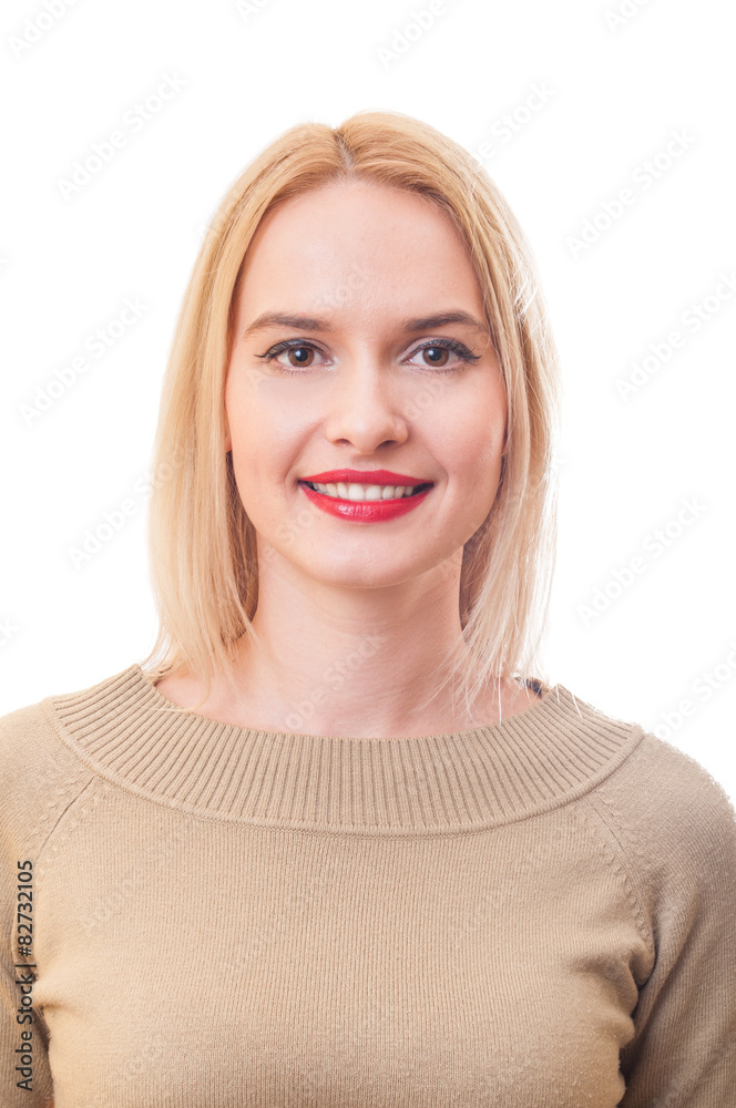 Portrait of a beautiful blonde woman Portrait of a beautiful blonde woman