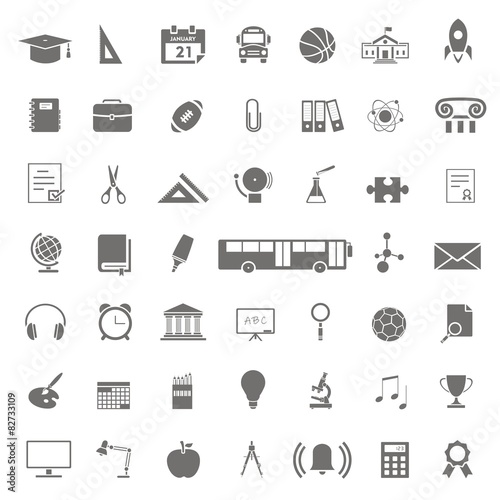 48 iconos sobre educación FB