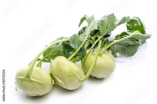 Fresh kohlrabi