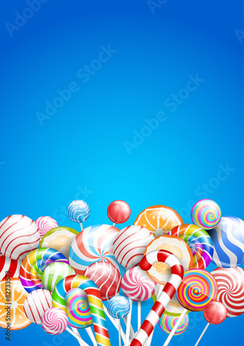 Lollipops background