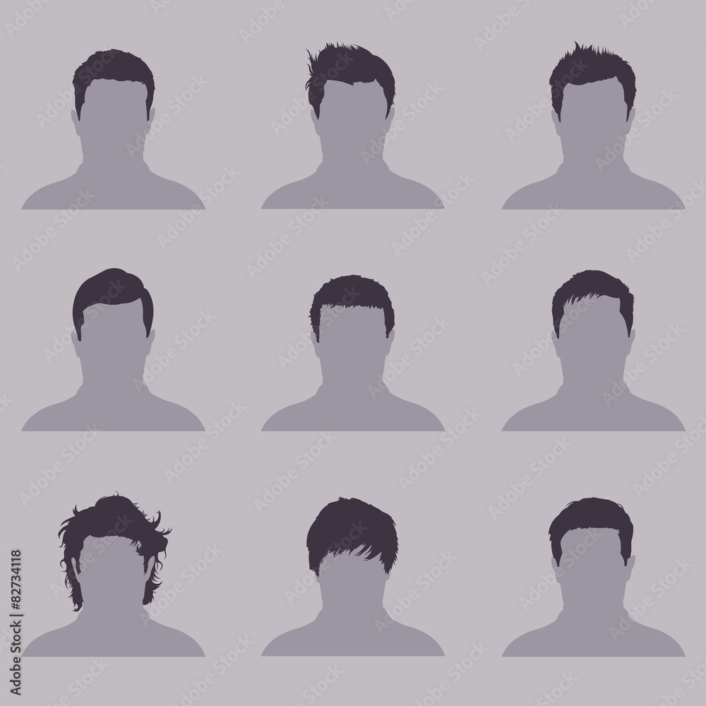 Vector Set of Male  Hairdress