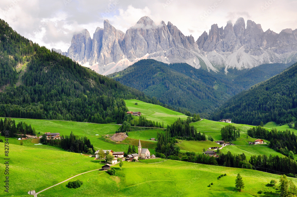 Funes valley, Italy