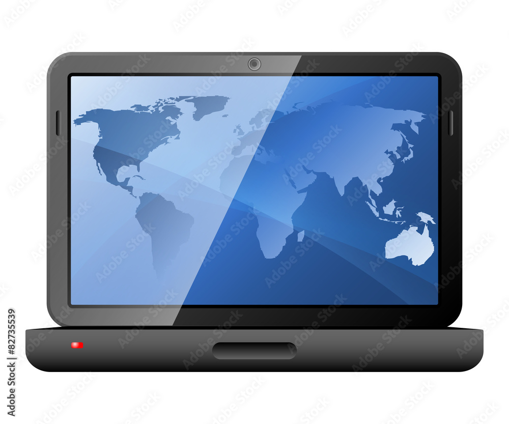 Simple laptop icon. Vector Simple laptop icon. Vector
