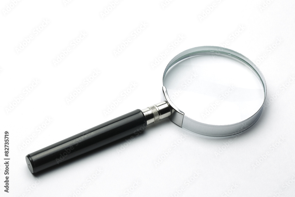 Magnifying Glass on white background,Clipping Path. Magnifying Glass on white background,Clipping Path.