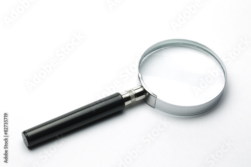 Magnifying Glass on white background,Clipping Path.