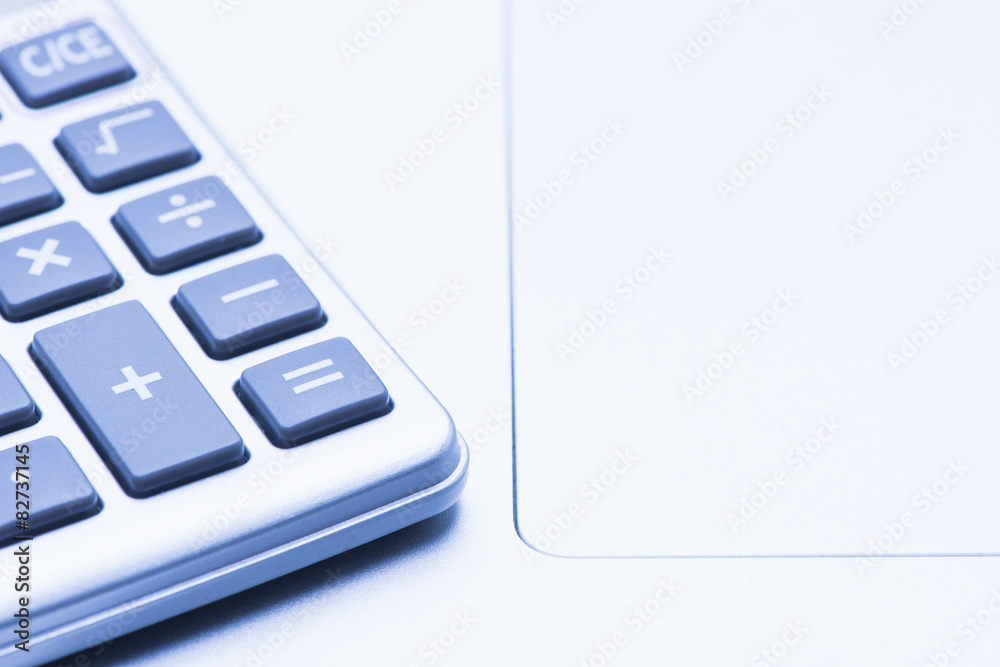 Close up of calculator in office Close up of calculator in office