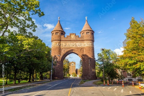 Soldiers and Sailors Memorial Arch in Hartford. photo