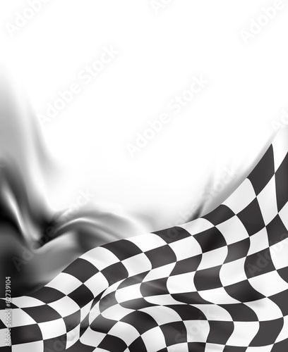 race flag  background vector illustration